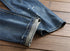 Men's Mid Waist Straight Pants Motorcycle Nostalgic Jeans